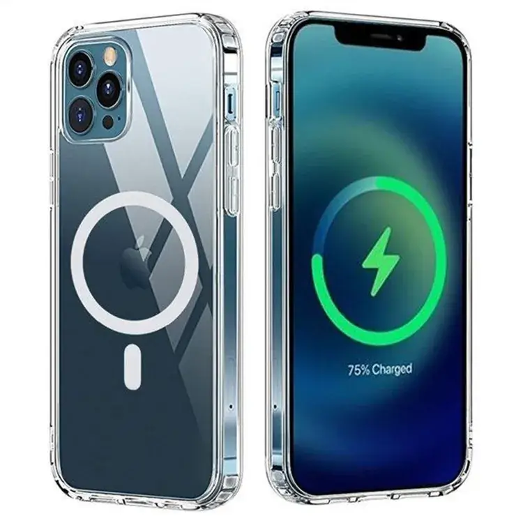 Magnetic Suction Phone Case for iPhone 17 Pro Transparent 14 Pro - Image 7