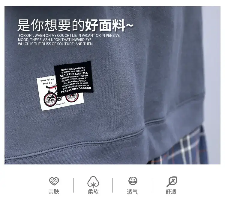 Women Plaid Hoodie Set Grey Black Pants — feature 5
