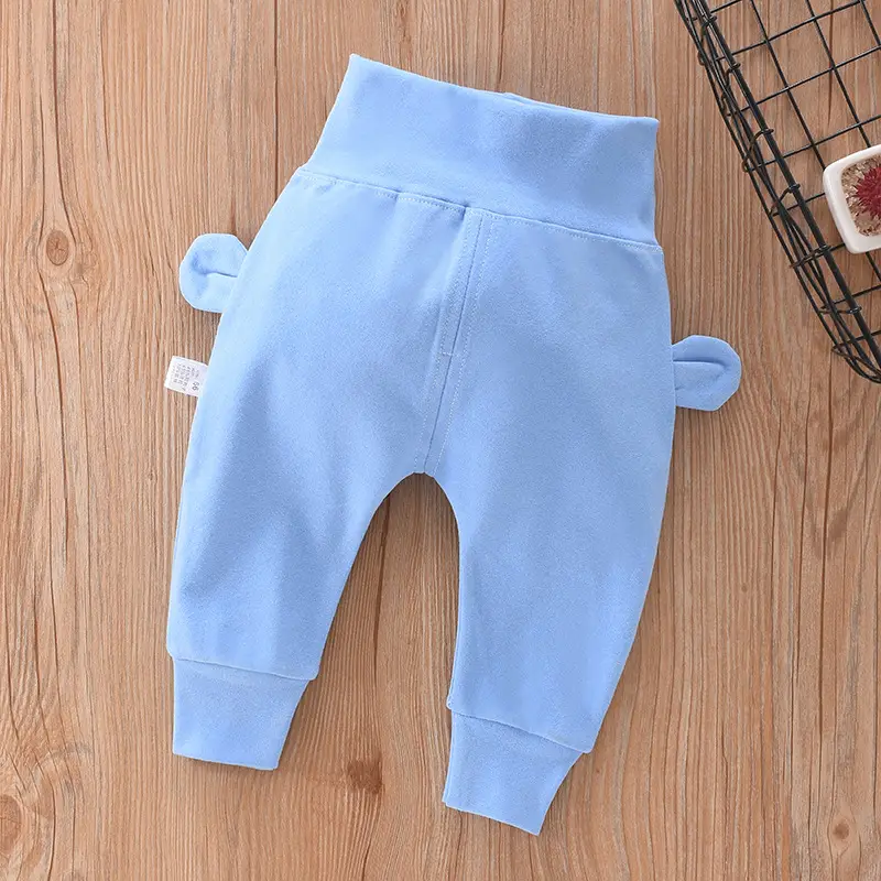 Baby Velvet Pants Blue Warm Outerwear High Waist - Image 9