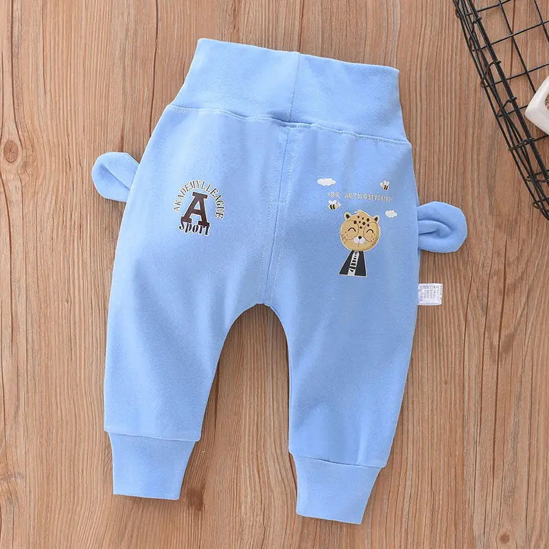 Baby Velvet Pants Blue Warm Outerwear High Waist - Image 5