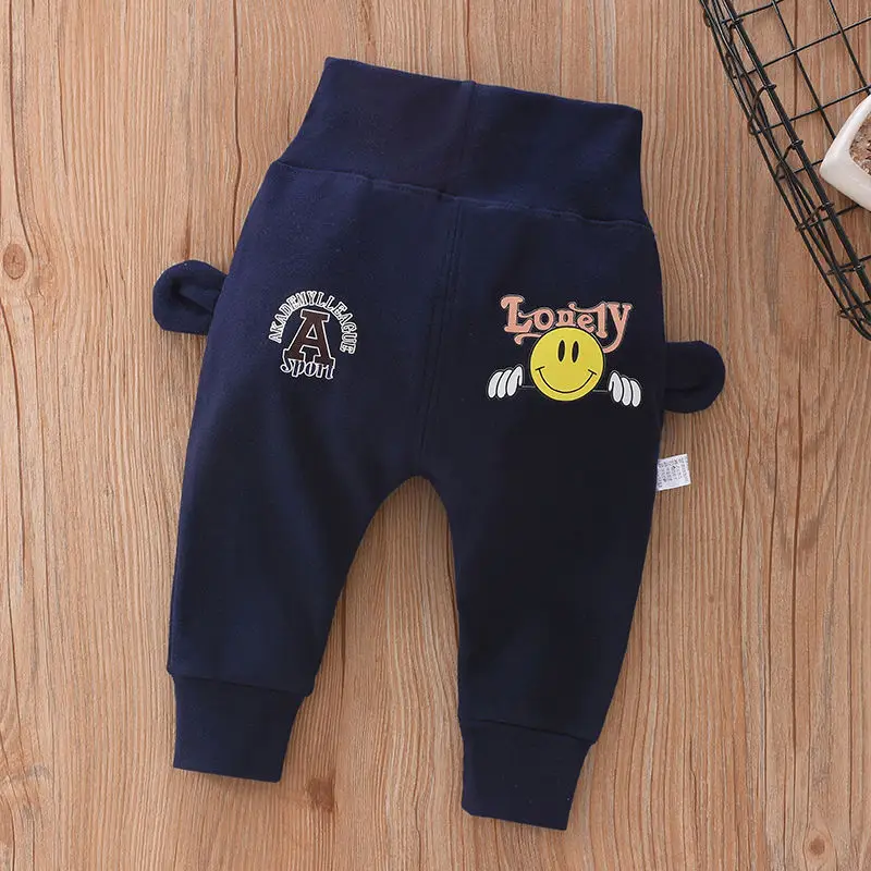Baby Velvet Pants Blue Warm Outerwear High Waist - Image 6