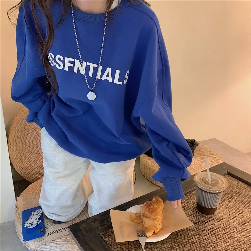 Women White Essential Print Sweatshirt 2025 — feature 4