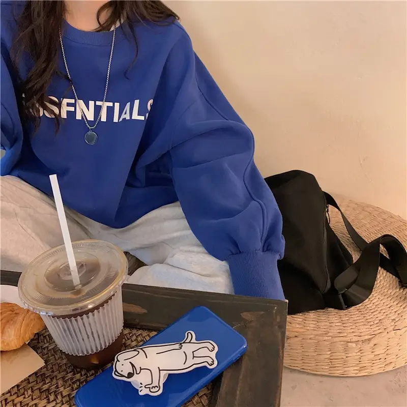 Women White Essential Print Sweatshirt 2025 — feature 6