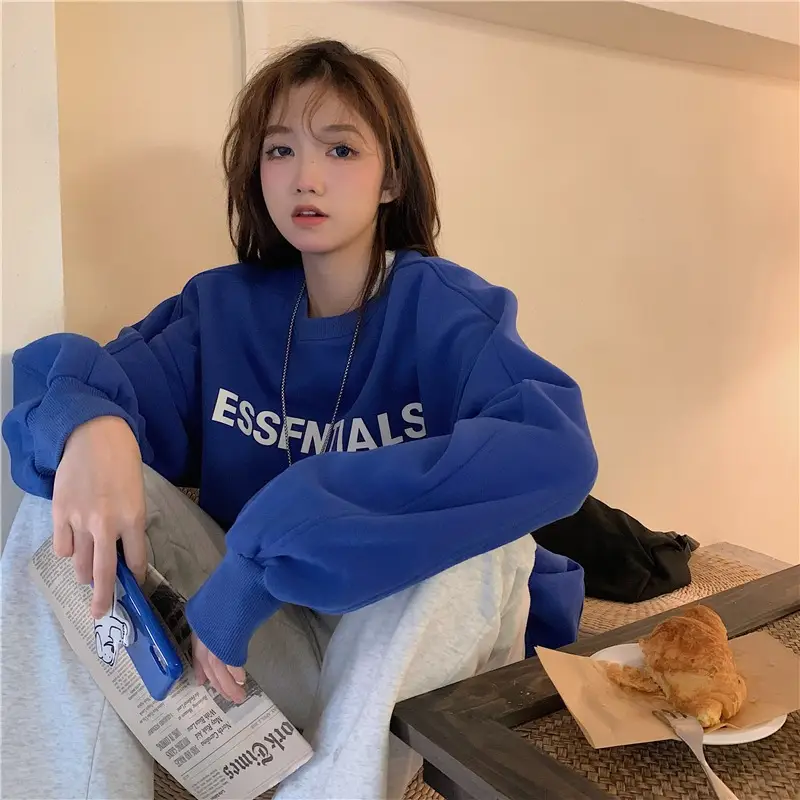 Women White Essential Print Sweatshirt 2025 — feature 7