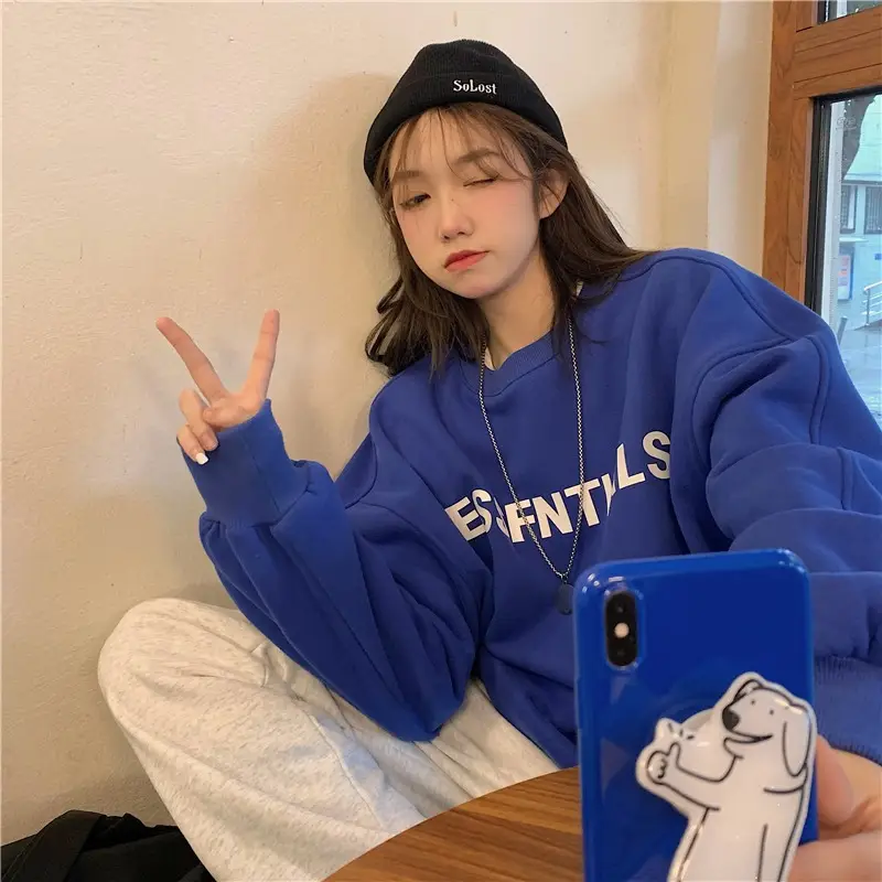Women White Essential Print Sweatshirt 2025 — feature 9