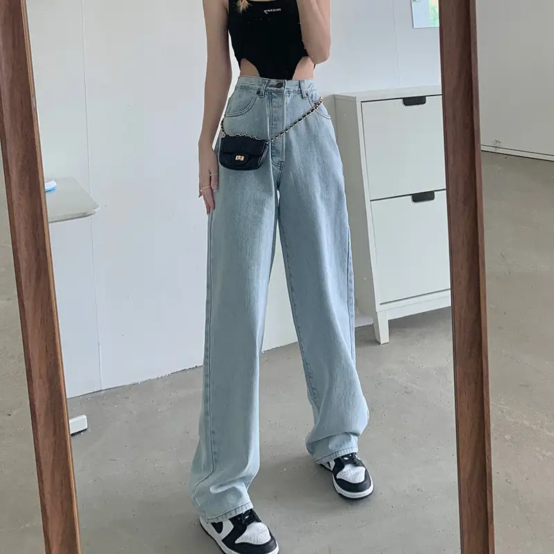 Women Wide Leg Jeans High Waist 2022 - Image 9