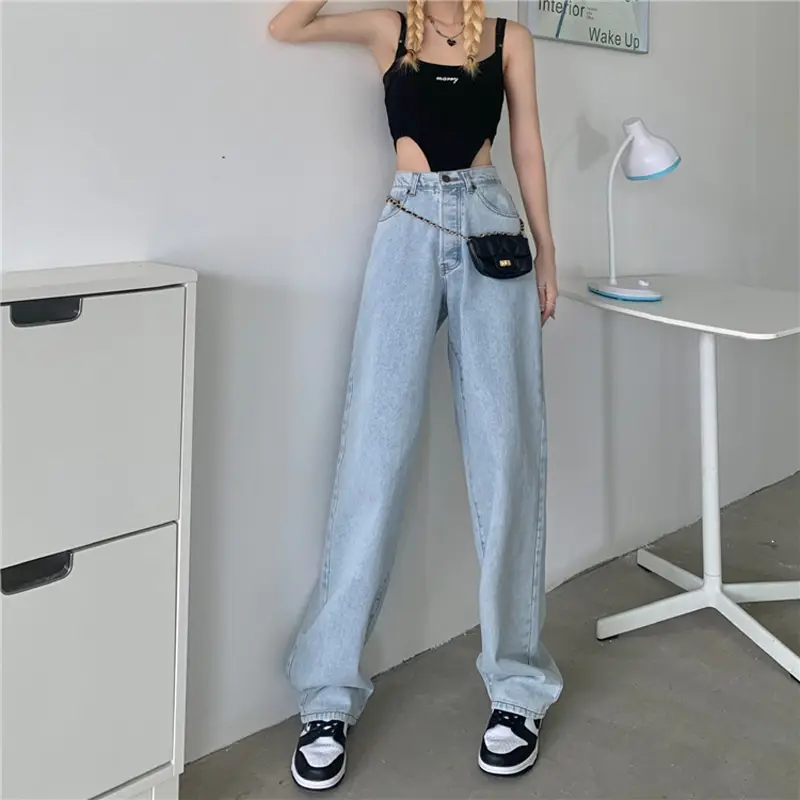 Women Wide Leg Jeans High Waist 2022 - Image 2