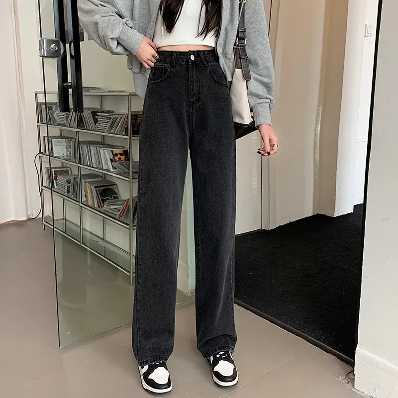 Women Wide Leg Jeans High Waist 2022 - Image 3
