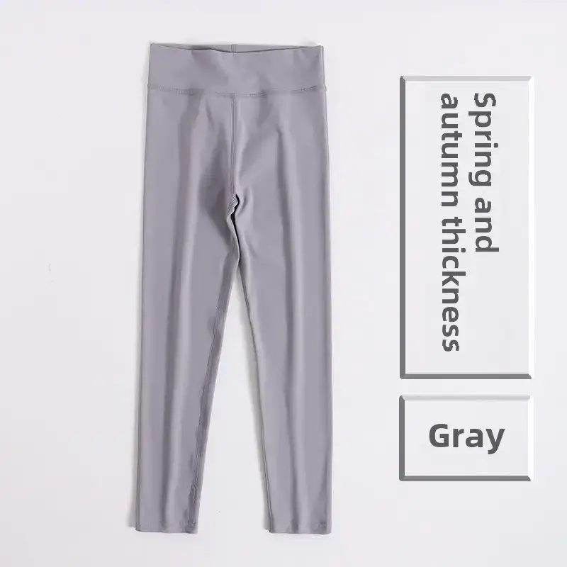 Girls Dark Gray Spring Leggings with Arch Thickness - Image 16