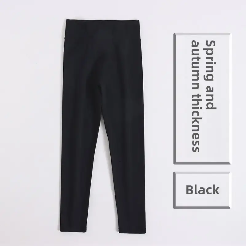 Girls Dark Gray Spring Leggings with Arch Thickness - Image 20