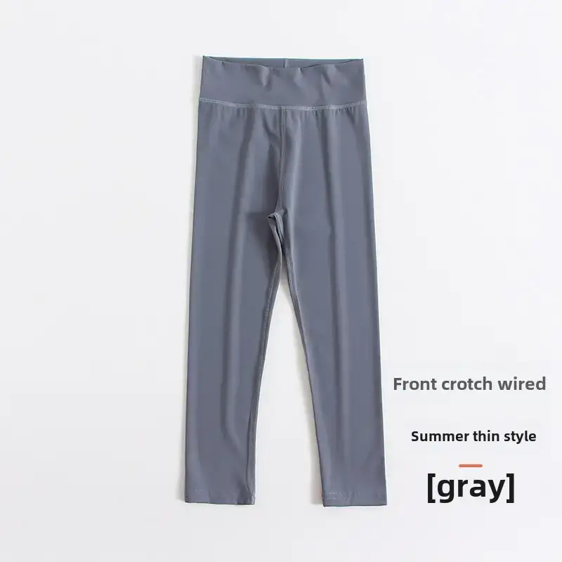 Girls Dark Gray Spring Leggings with Arch Thickness - Image 60