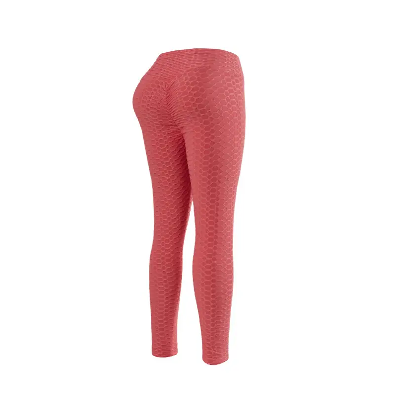 High Waist Jacquard Yoga Pants Black Hip Lifting Casual Fitness — feature 22