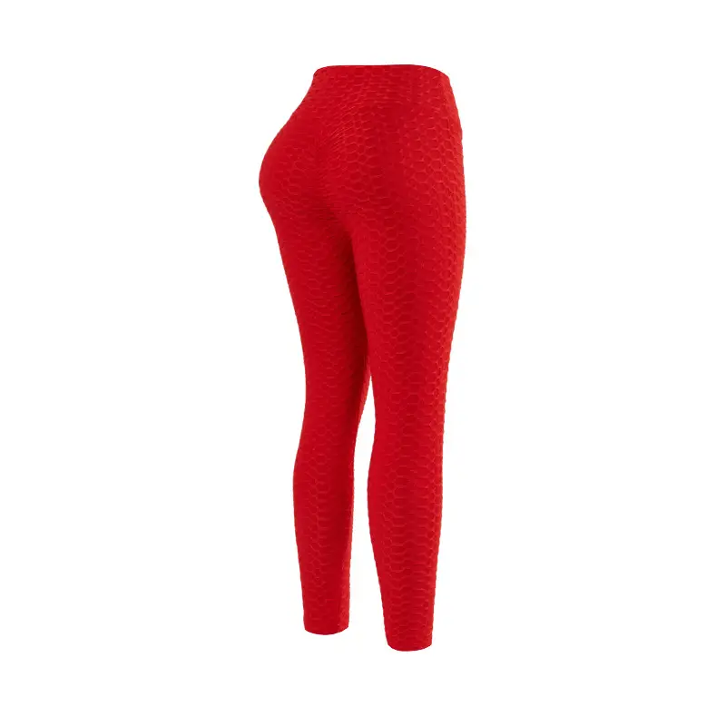 High Waist Jacquard Yoga Pants Black Hip Lifting Casual Fitness — feature 25