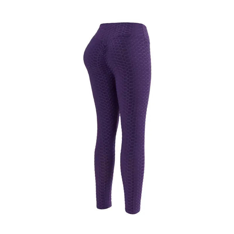 High Waist Jacquard Yoga Pants Black Hip Lifting Casual Fitness — feature 27