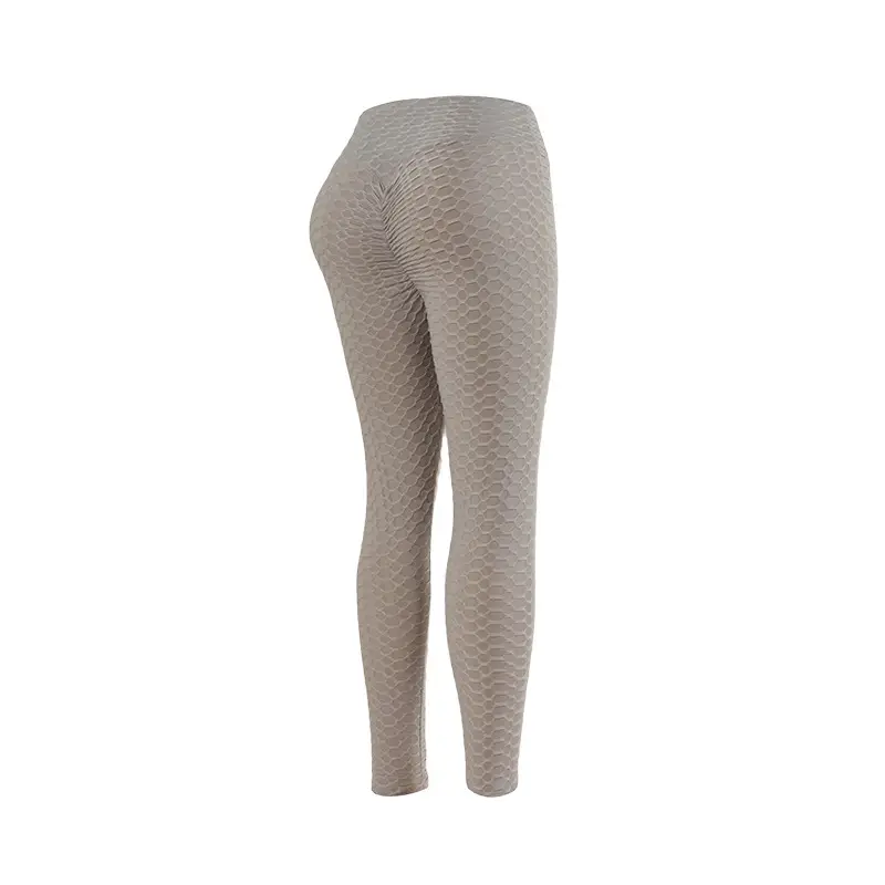 High Waist Jacquard Yoga Pants Black Hip Lifting Casual Fitness — feature 29
