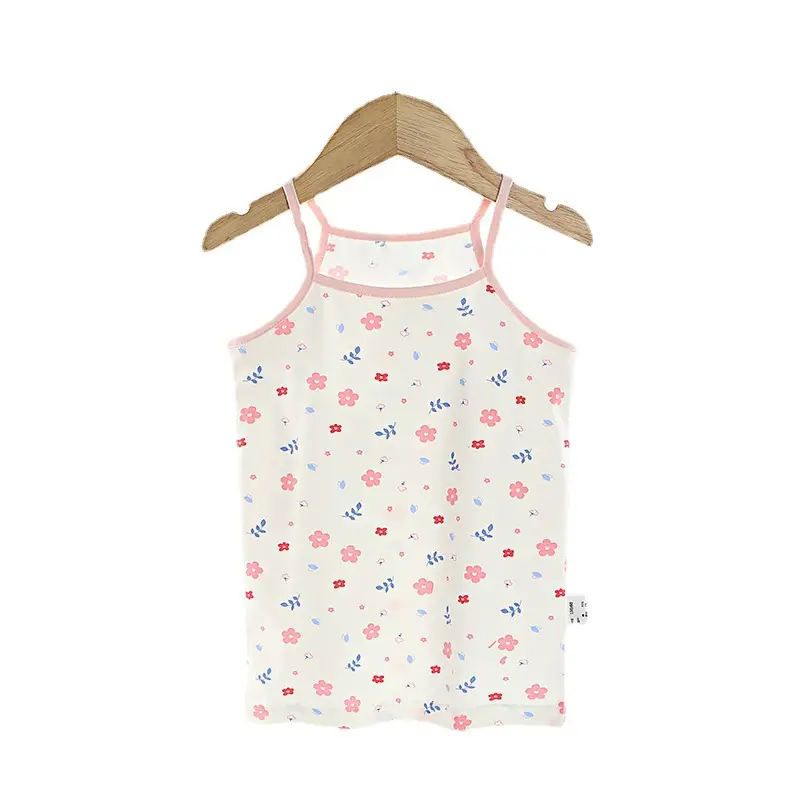 Girls Cotton Camisole with Heart & Cupcake Print - Image 17