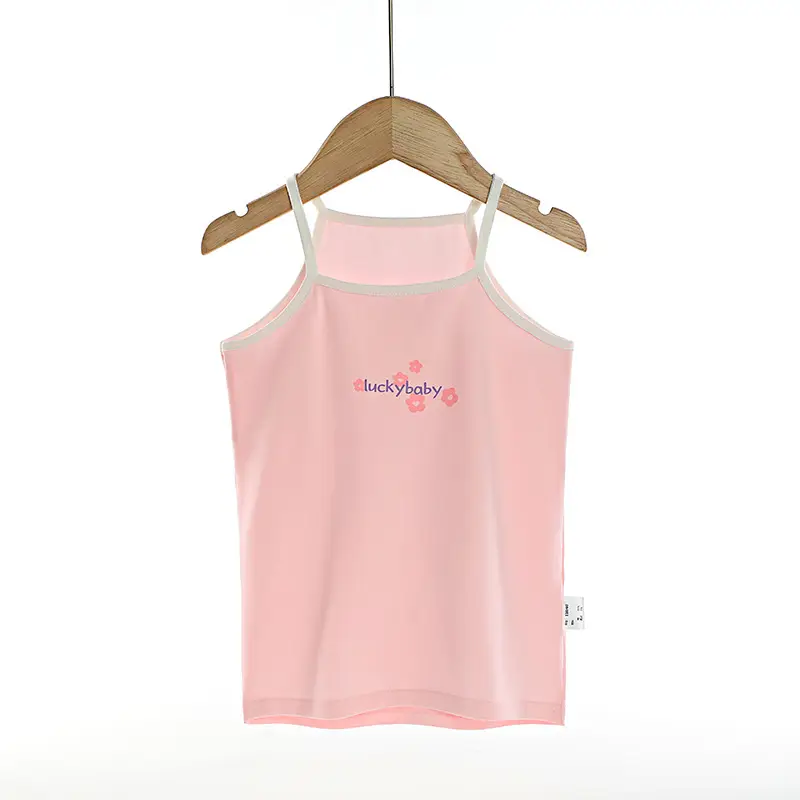Girls Cotton Camisole with Heart & Cupcake Print - Image 4