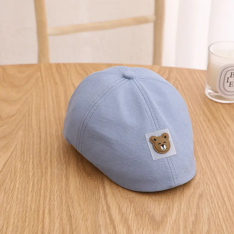 Orange Cartoon Bear Cap for Boys 1-3Yrs - Image 10