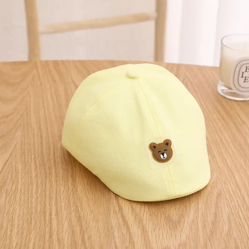 Orange Cartoon Bear Cap for Boys 1-3Yrs - Image 13
