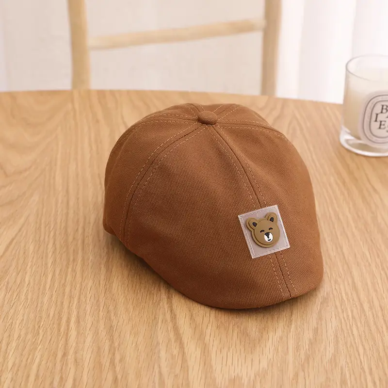Orange Cartoon Bear Cap for Boys 1-3Yrs - Image 14