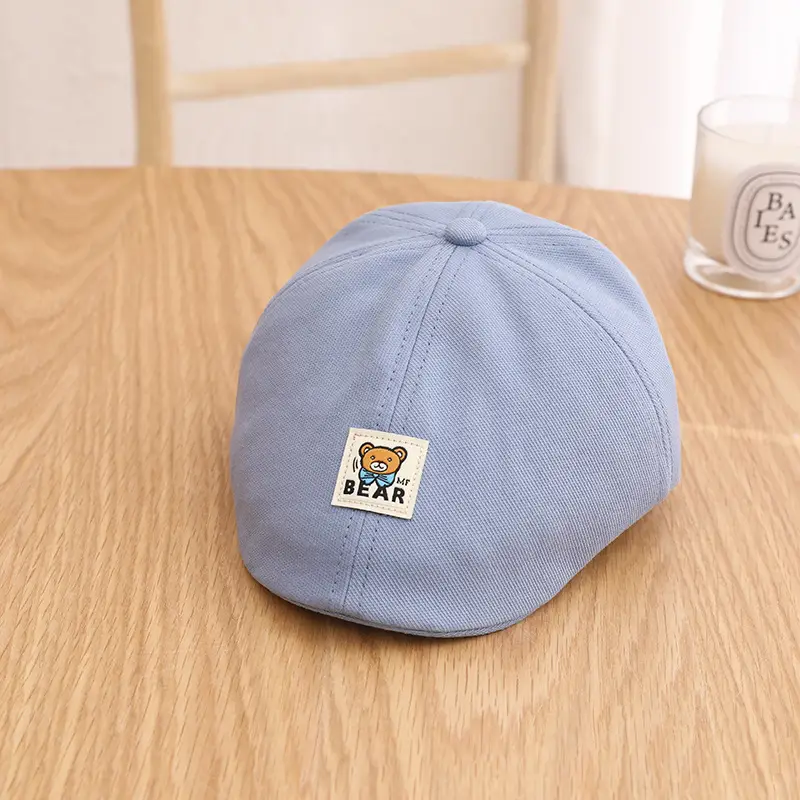 Orange Cartoon Bear Cap for Boys 1-3Yrs - Image 2
