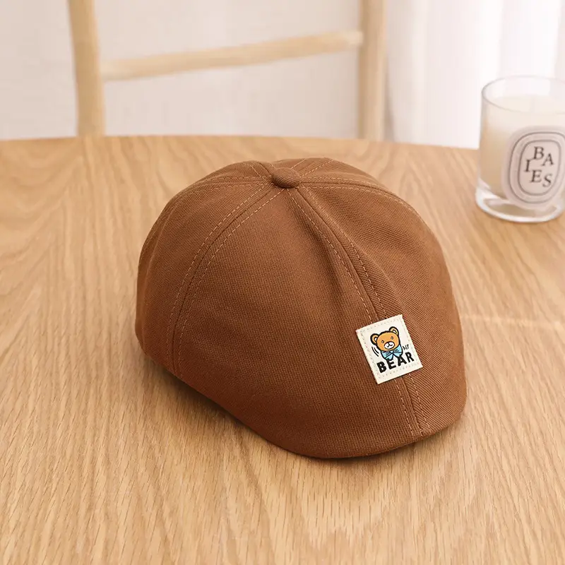Orange Cartoon Bear Cap for Boys 1-3Yrs - Image 6