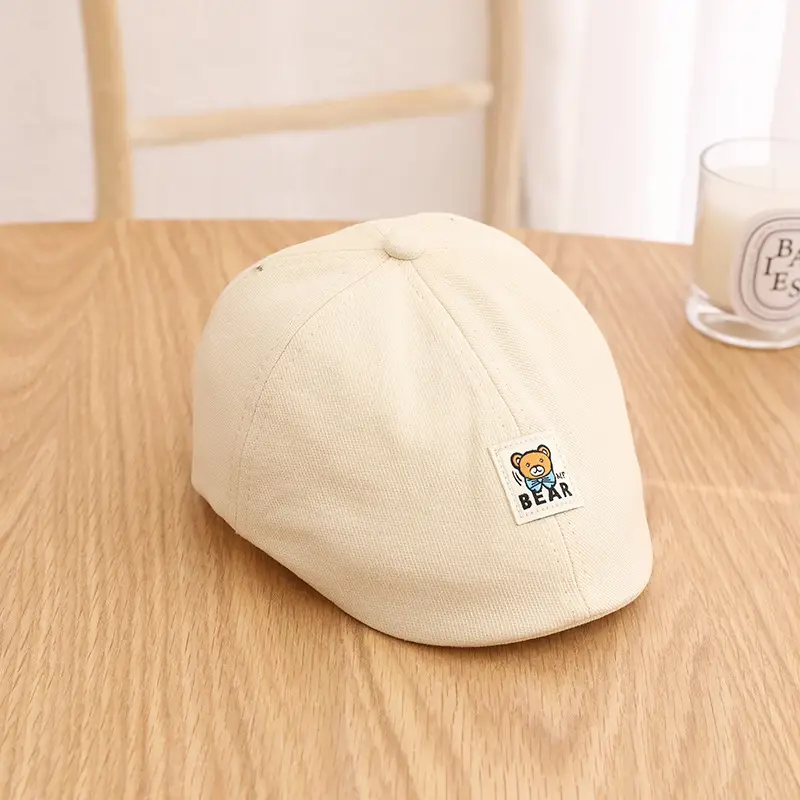 Orange Cartoon Bear Cap for Boys 1-3Yrs - Image 8