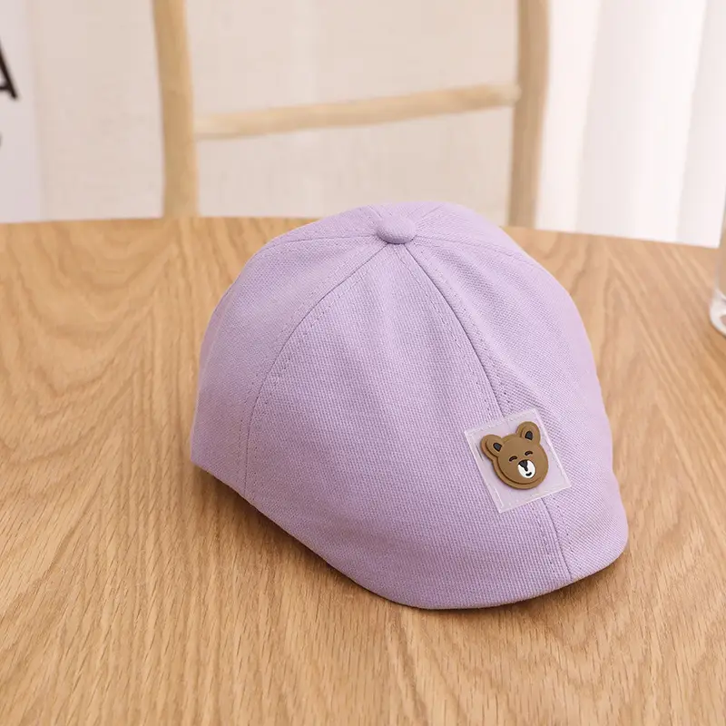 Orange Cartoon Bear Cap for Boys 1-3Yrs - Image 9