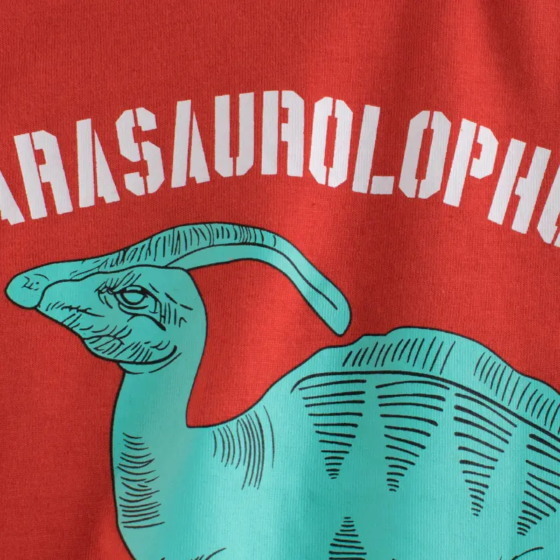 2025 Kids Red Dinosaur T-Shirt Short Sleeve - Image 5
