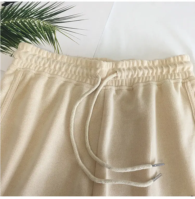 Women Elastic Waist Gray Shorts Casual Sports Wear — feature 15