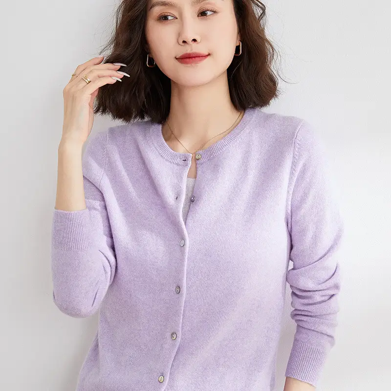2025 Korean Style Navy Blue Cardigan for Women - Image 23