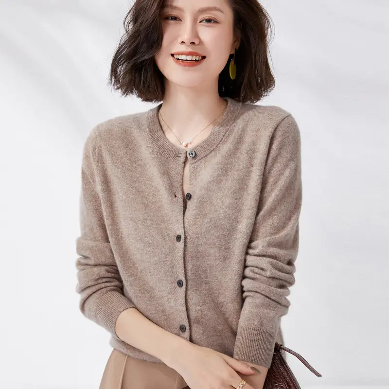 2025 Korean Style Navy Blue Cardigan for Women - Image 10