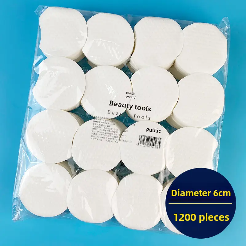 1200 pcs Angular Round Cotton Poplar Makeup Remover - Image 3