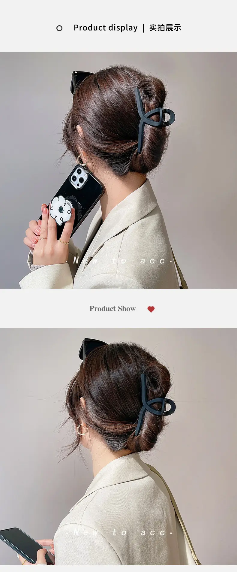 Green Cross Hair Grip Clip for Women — feature 5