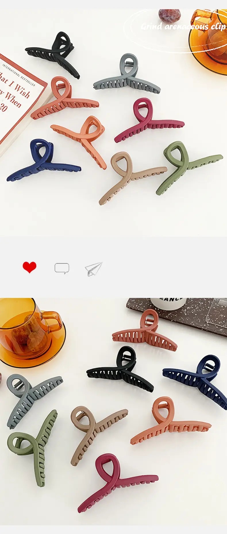 Green Cross Hair Grip Clip for Women — feature 6