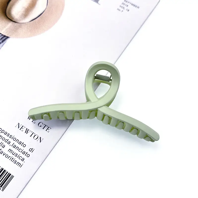 Green Cross Hair Grip Clip for Women - Image 22