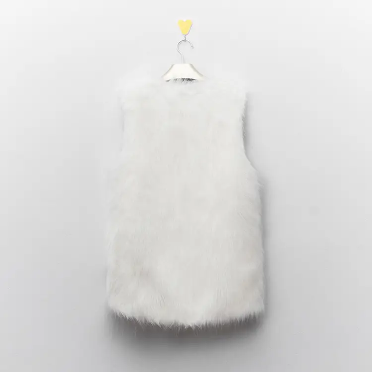 Women Gray Faux Fur Vest Waistcoat Style — feature 22