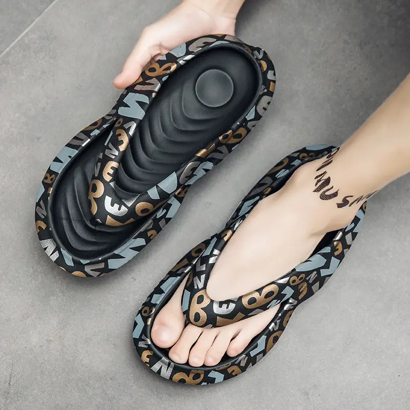 Men's Cash Price Flip Flops Anti-Slip Camouflage