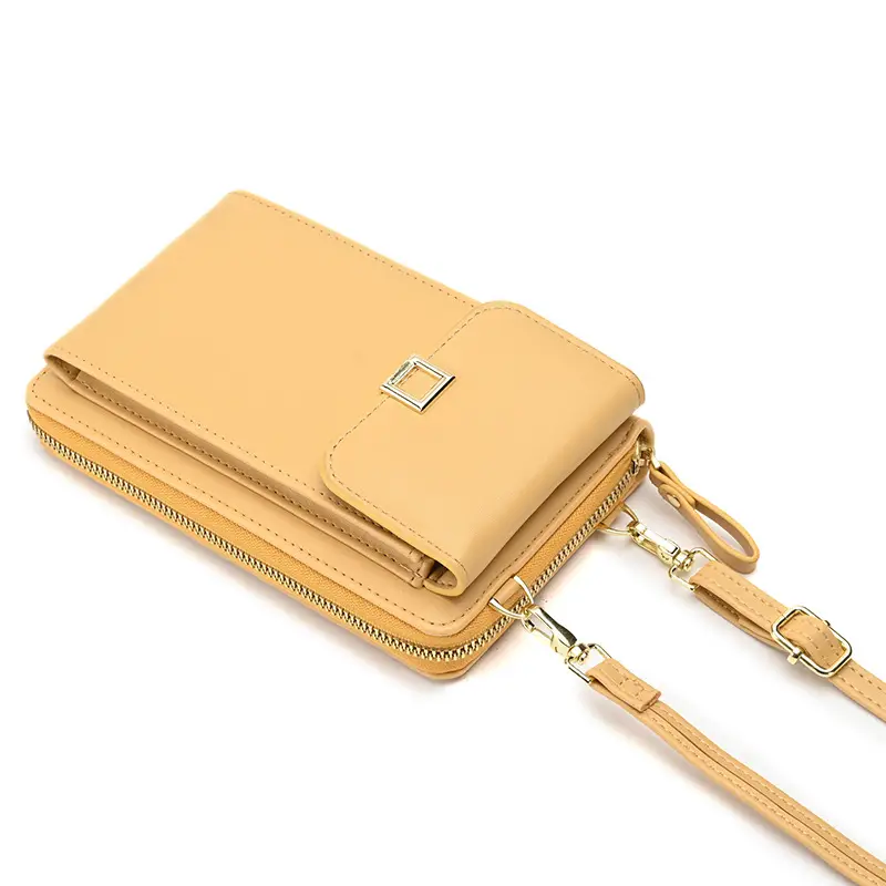 White Crossbody Phone Bag for Women - Image 9