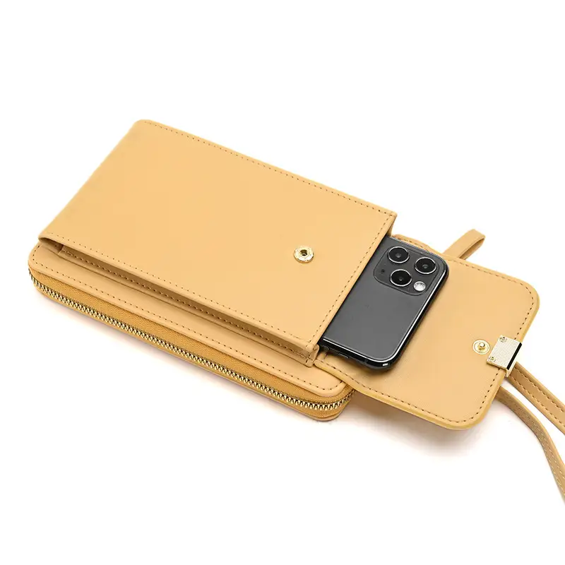 White Crossbody Phone Bag for Women - Image 10