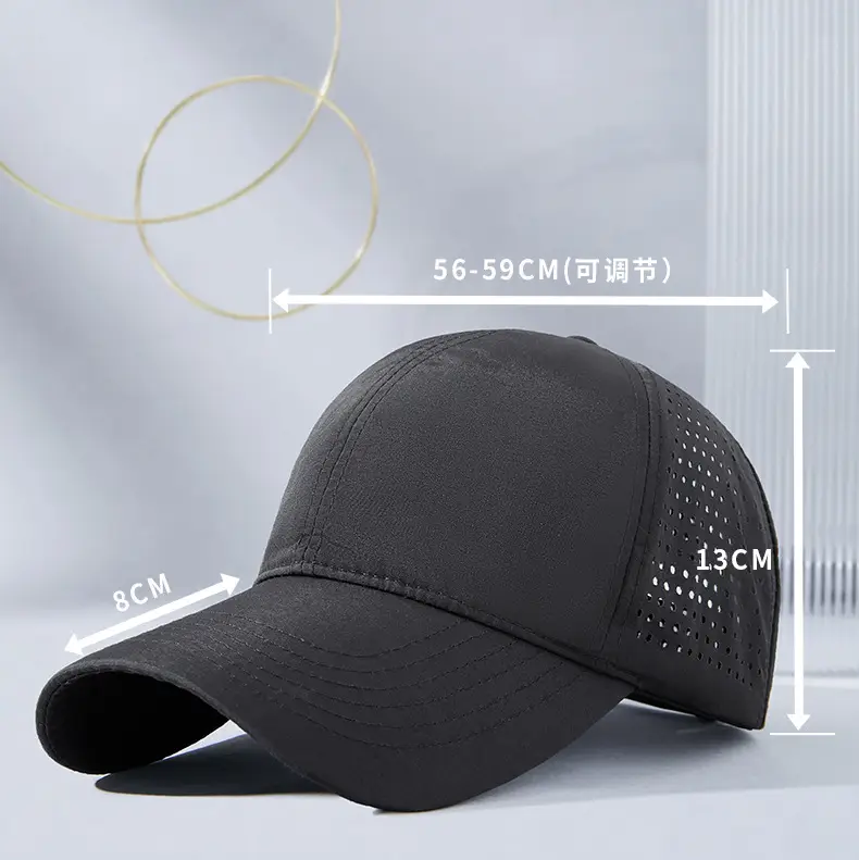 Summer Baseball Cap Large Head Wide Brim Sun Hat - Image 23