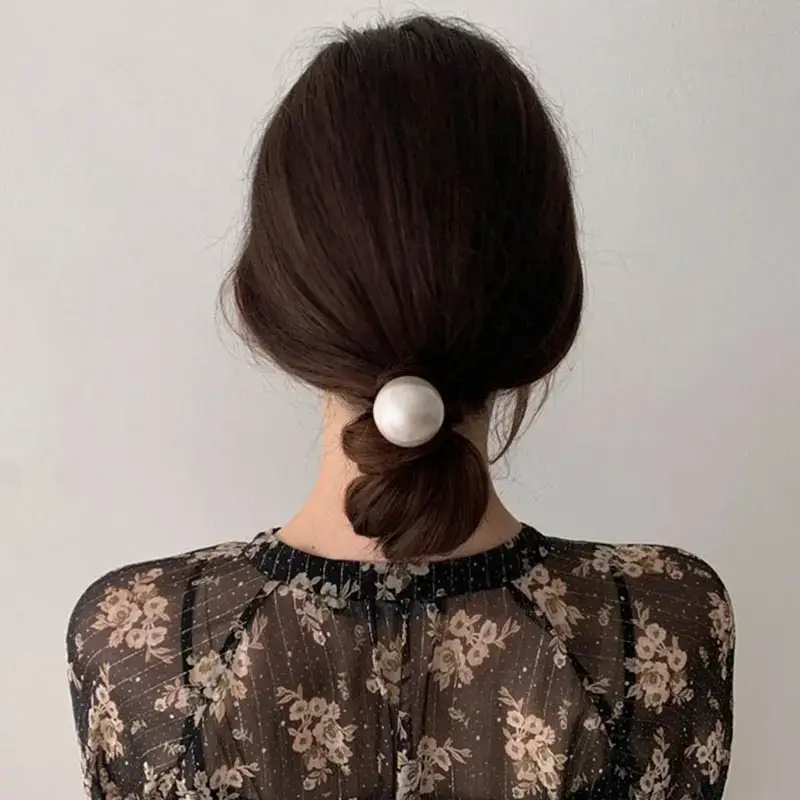 Korean Style Pearl Hair Tie for Women - Image 4