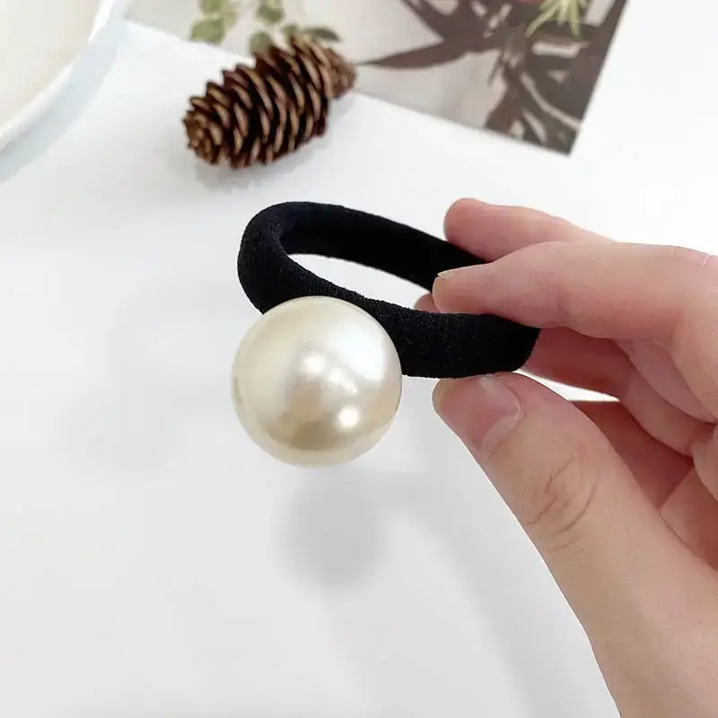 Korean Style Pearl Hair Tie for Women - Image 5