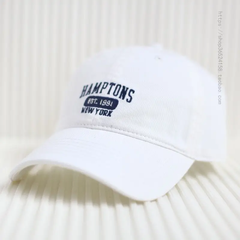 Red Embroidered Baseball Cap Women's 4 Seasons
