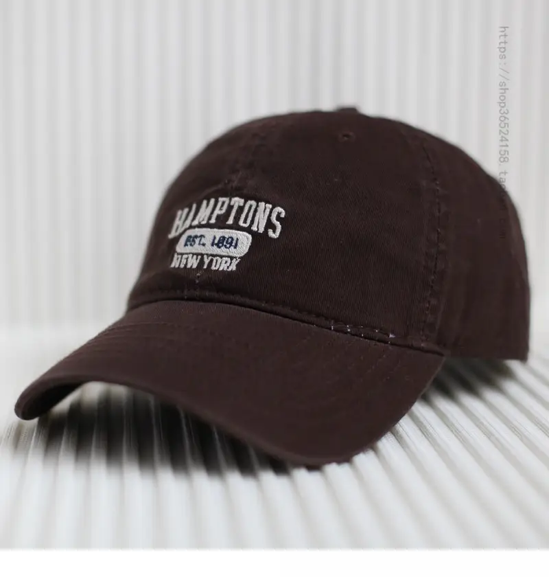 Red Embroidered Baseball Cap Women's 4 Seasons