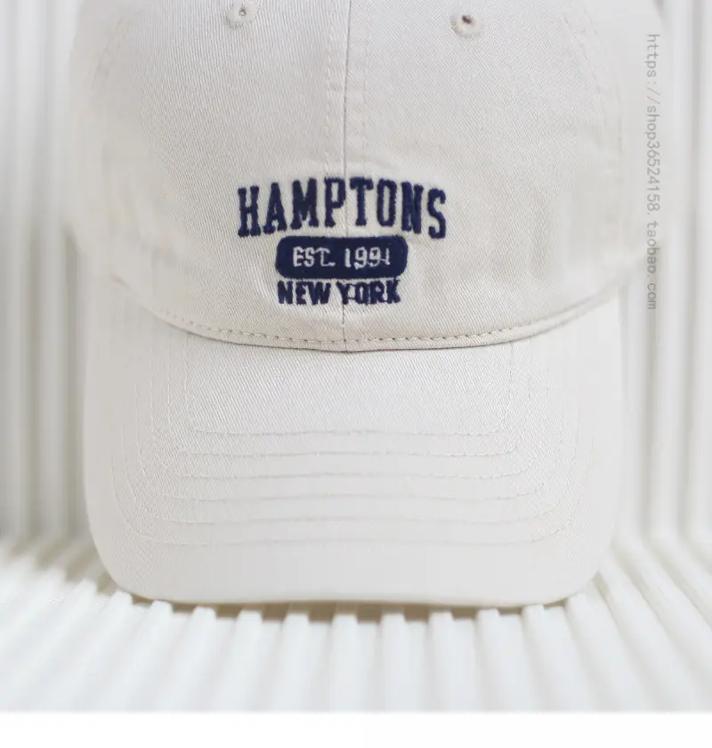Red Embroidered Baseball Cap Women's 4 Seasons