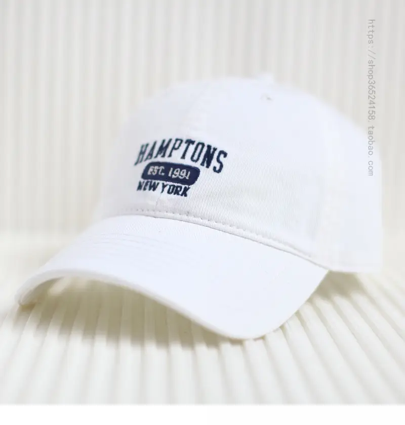 Red Embroidered Baseball Cap Women's 4 Seasons
