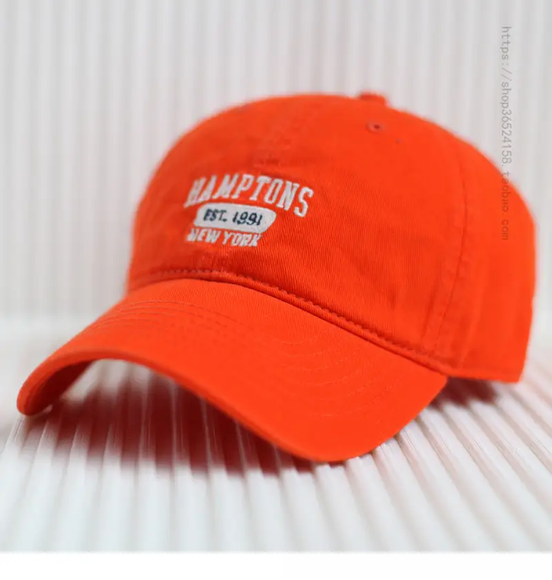 Red Embroidered Baseball Cap Women's 4 Seasons