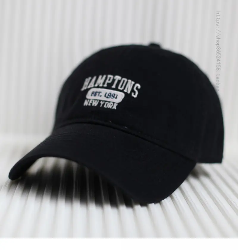 Red Embroidered Baseball Cap Women's 4 Seasons