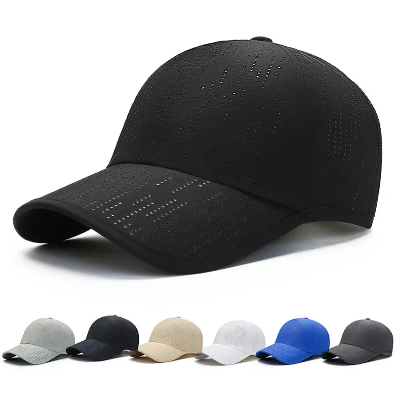 Men's Beige Perforated Baseball Cap Quick-Drying - Image 8